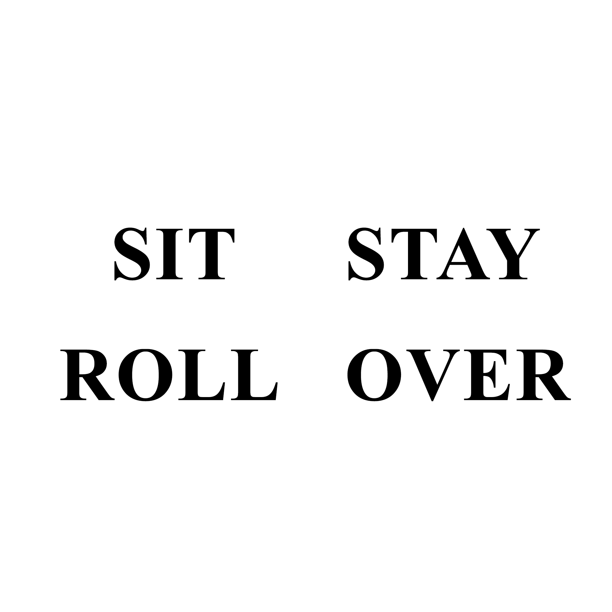 SIT STAY ROLL OVER